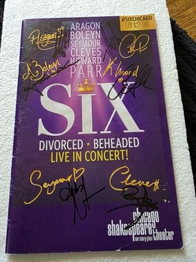 SIX: Divorced Beheaded Live in Concert! — Purple Autographed Program